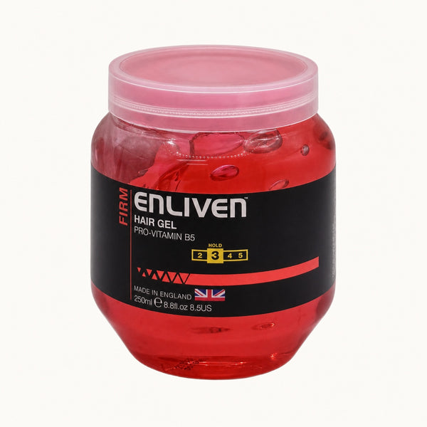 Enliven Fibre, hair gel tenuta forte pro-vitamina B5 — packshot su fondo crema