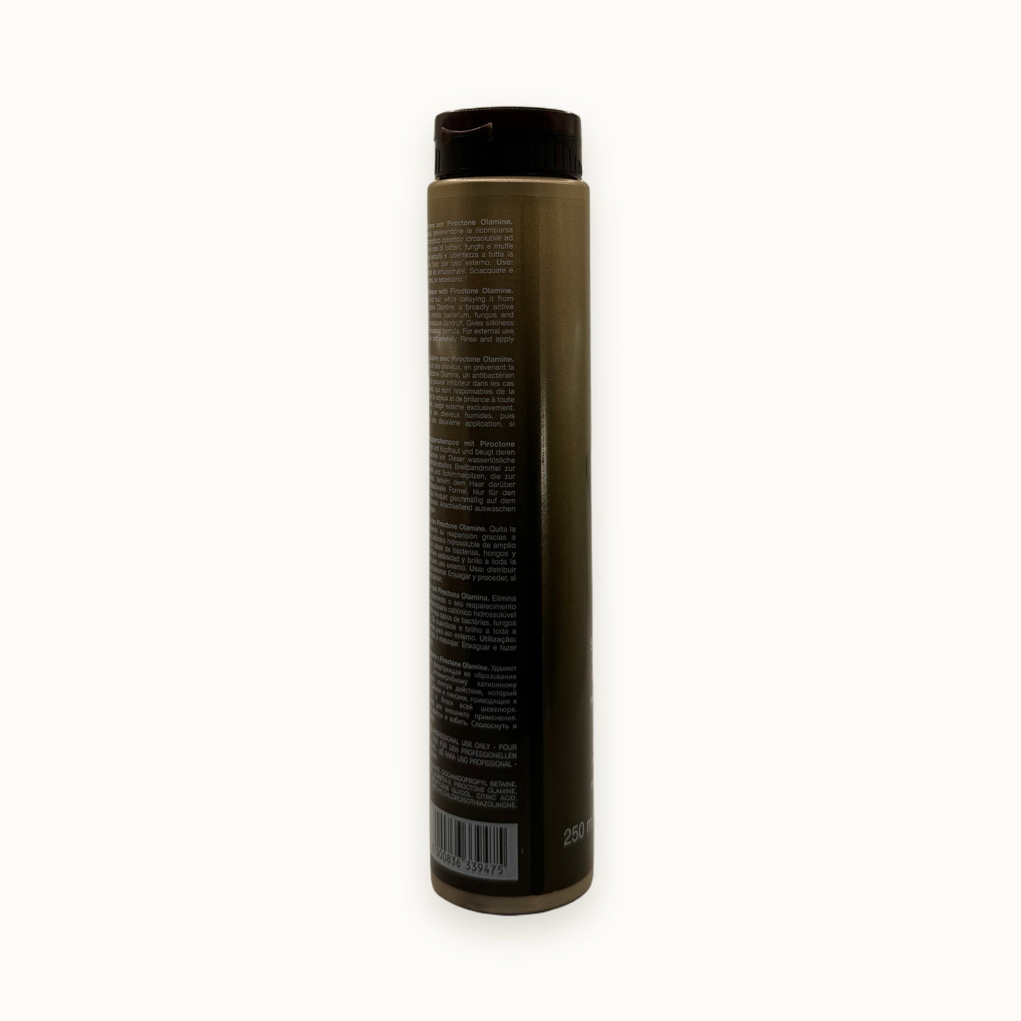 Andy Treat, shampoo purificante antiforfora 250 ml — packshot su fondo crema