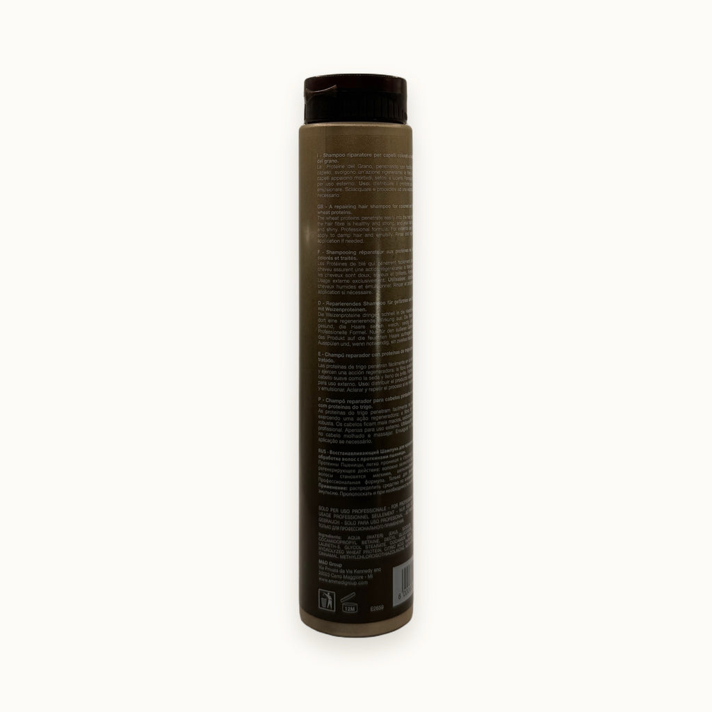 Andy Treat, shampoo riparatore proteine del grano per capelli trattati 250 ml — packshot su fondo crema