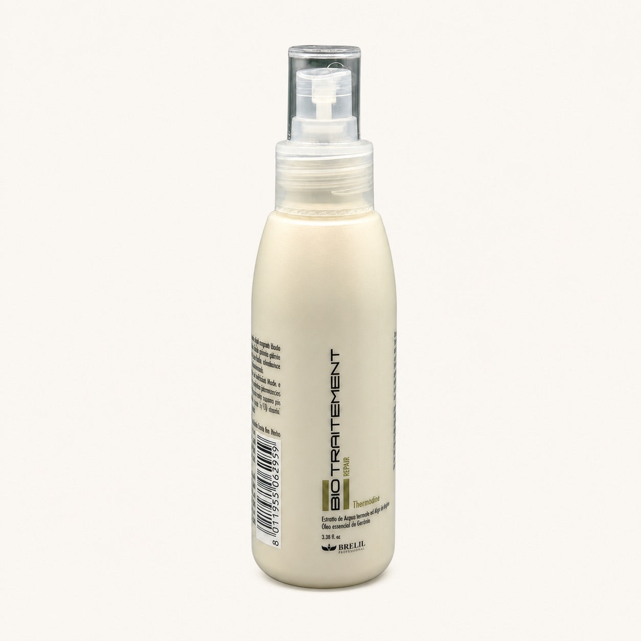 Brelil Bio Treatment Spray Riparatore 200 ml — flacone su fondo crema