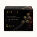 Bright easy Botox, trattamento ristrutturante capelli siero e fluido mineralizzante — packshot su fondo crema