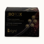 Bright easy Botox, trattamento ristrutturante capelli siero e fluido mineralizzante — packshot su fondo crema
