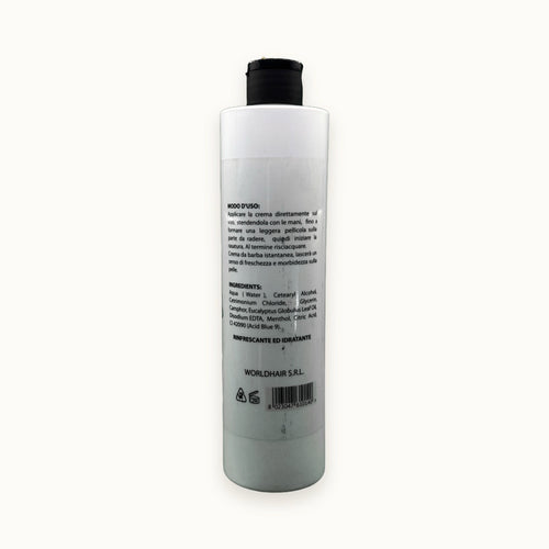 Christian Nobile Crema da Barba Istantanea al Mentolo 500 ml — flacone su fondo crema