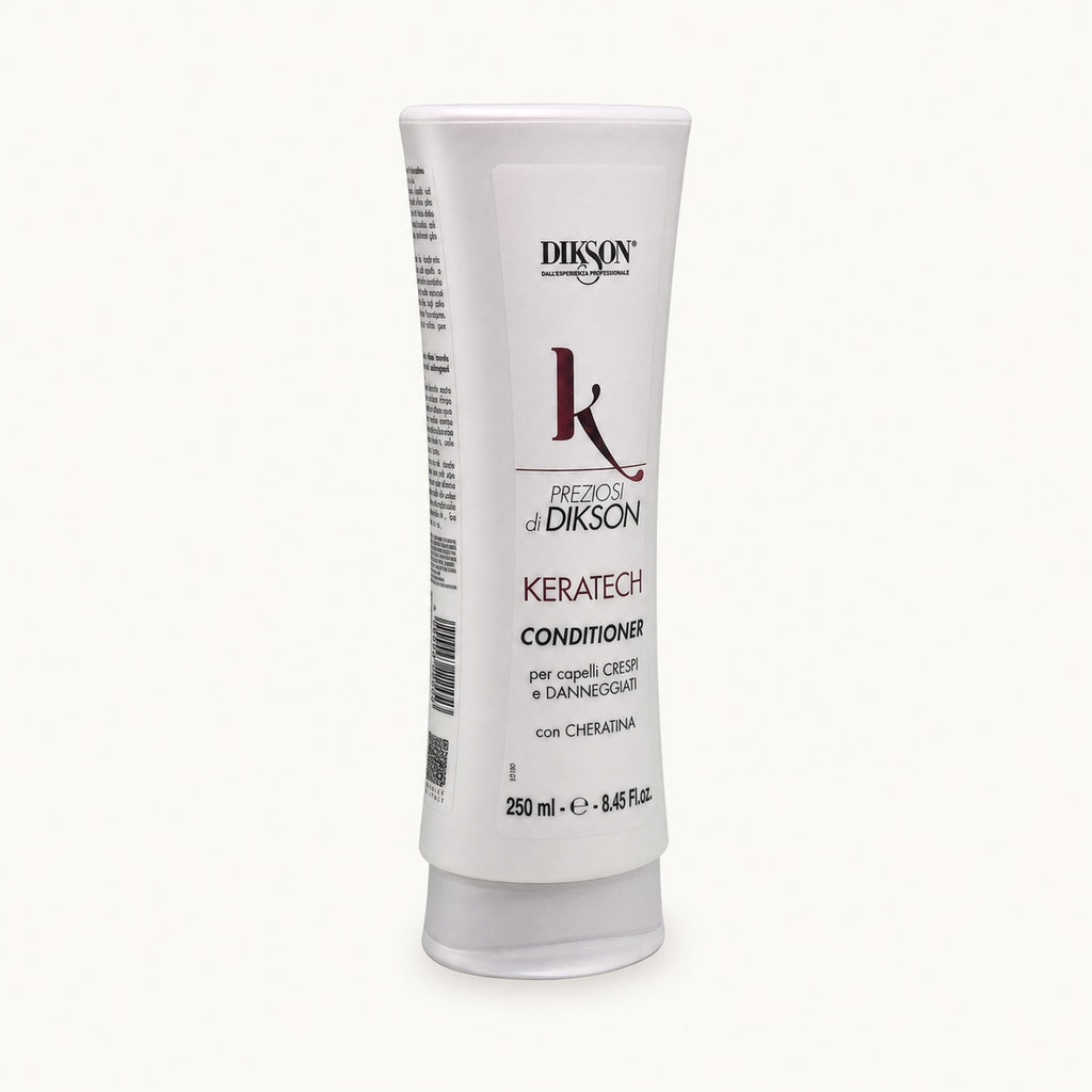 Dikson Keratech Conditioner per capelli crespi 250 ml — tubo su fondo crema