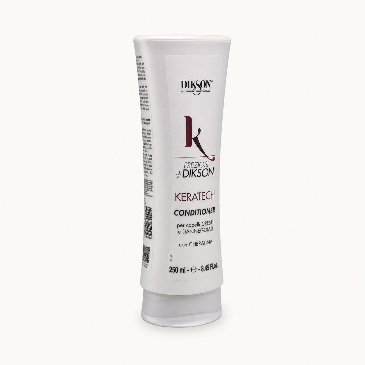 Dikson Keratech Conditioner per capelli crespi 250 ml — tubo su fondo crema