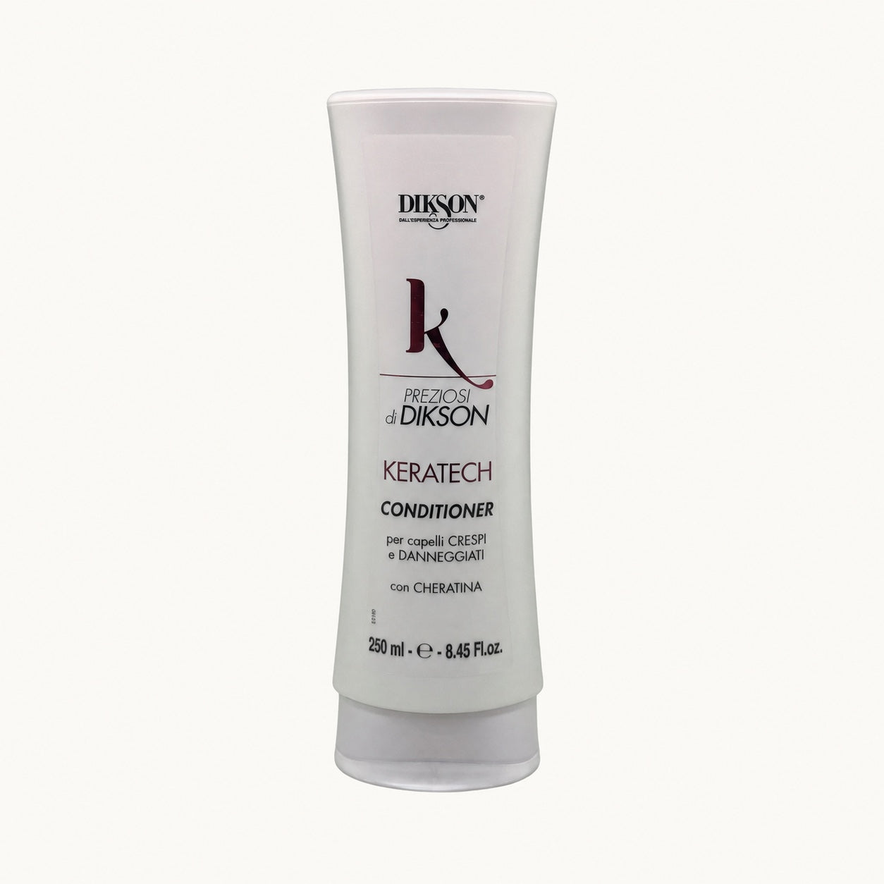 Dikson Keratech Conditioner per capelli crespi 250 ml — tubo su fondo crema