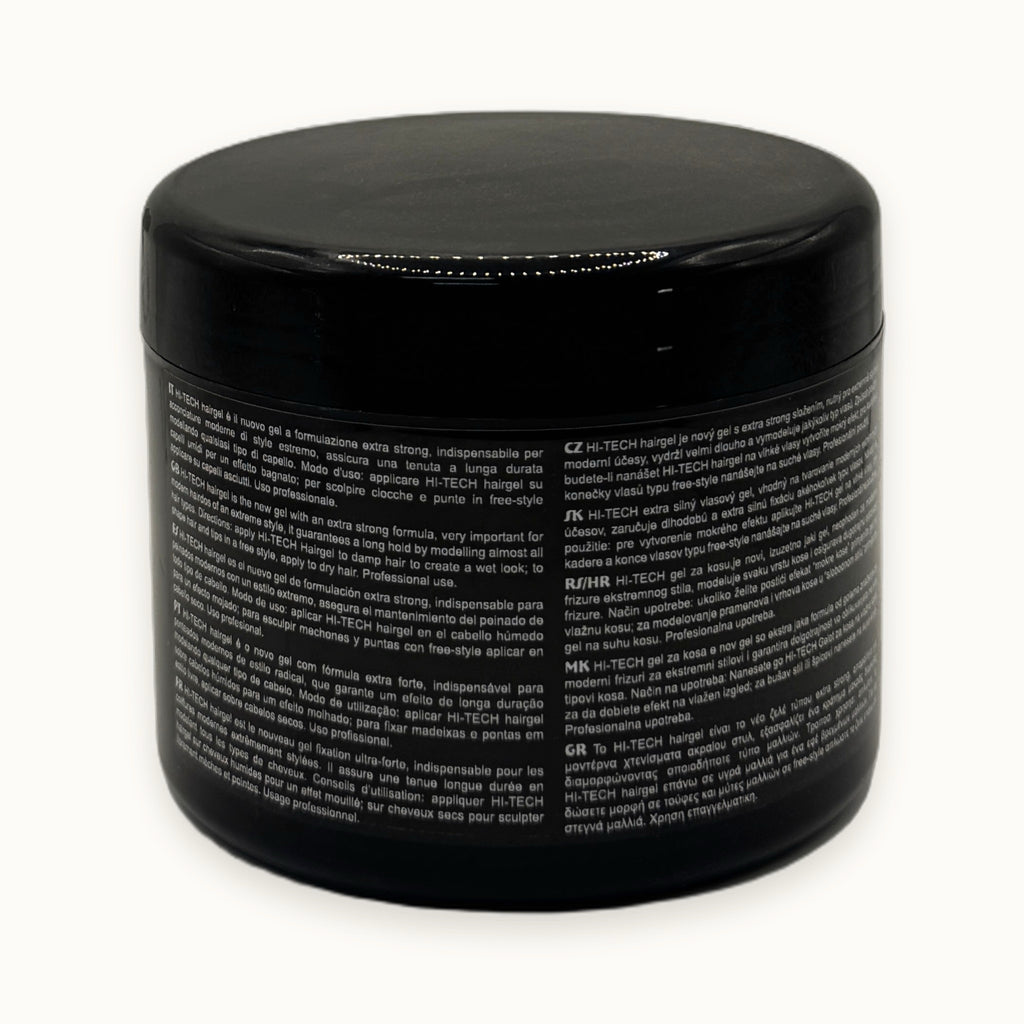 Edelstein Hi-Tech, gel per capelli tenuta extra forte 500 ml — packshot su fondo crema