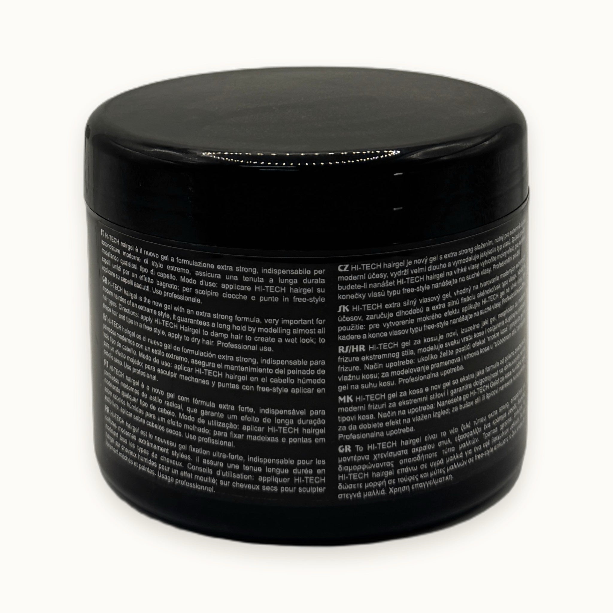 Edelstein Hi-Tech, gel per capelli tenuta extra forte 500 ml — packshot su fondo crema