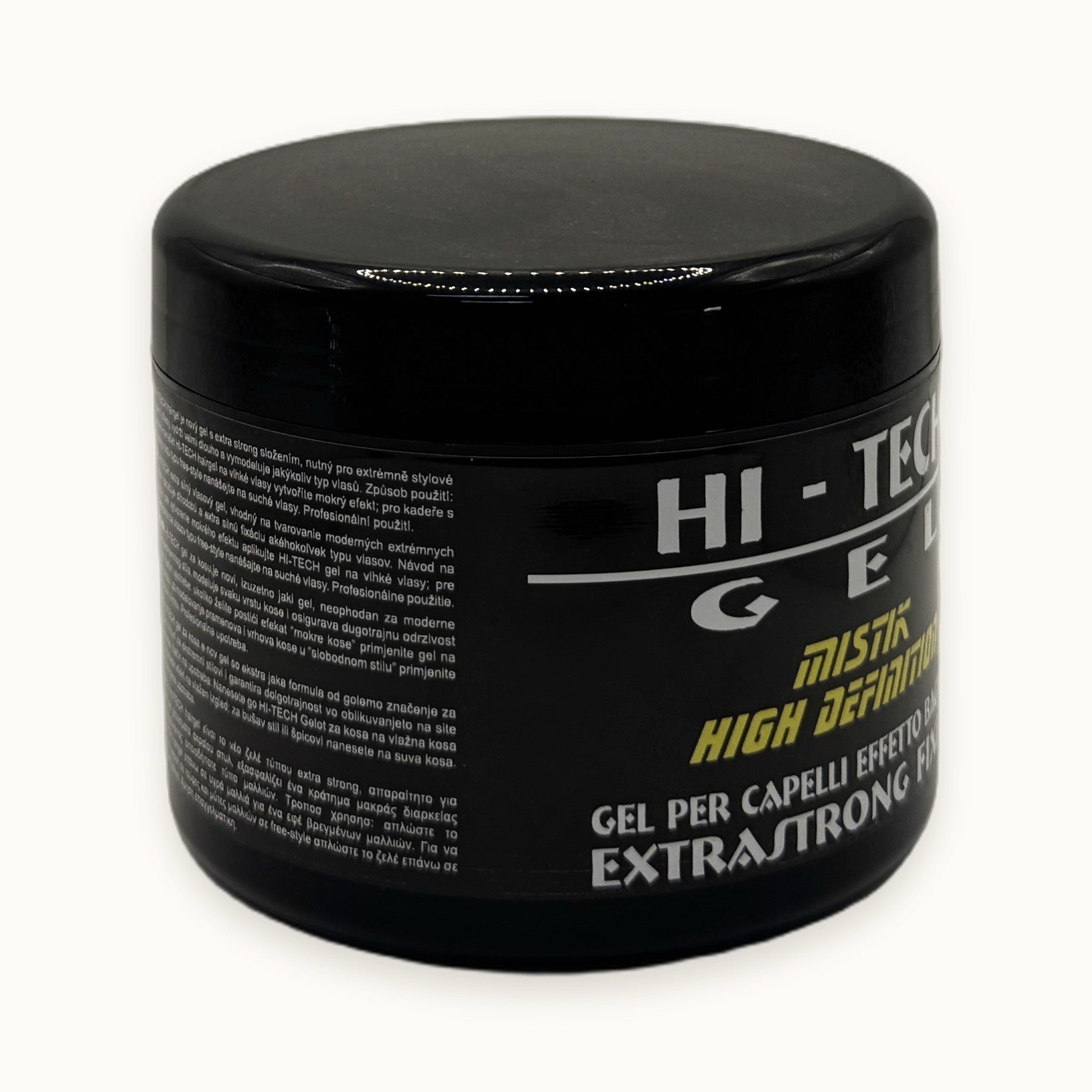 Edelstein Hi-Tech, gel per capelli tenuta extra forte 500 ml — packshot su fondo crema