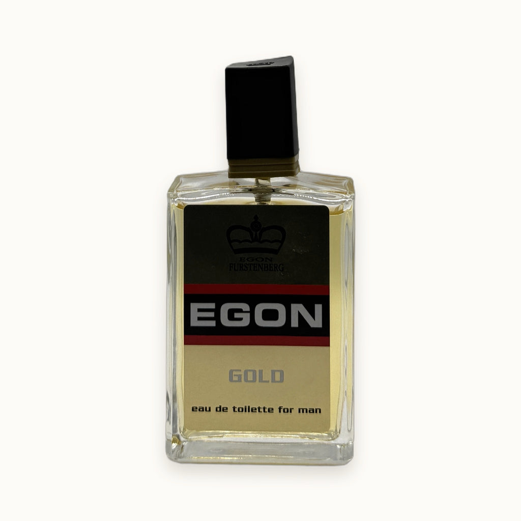 Egon Furstenberg Gold, eau de toilette uomo 100 ml — packshot su fondo crema