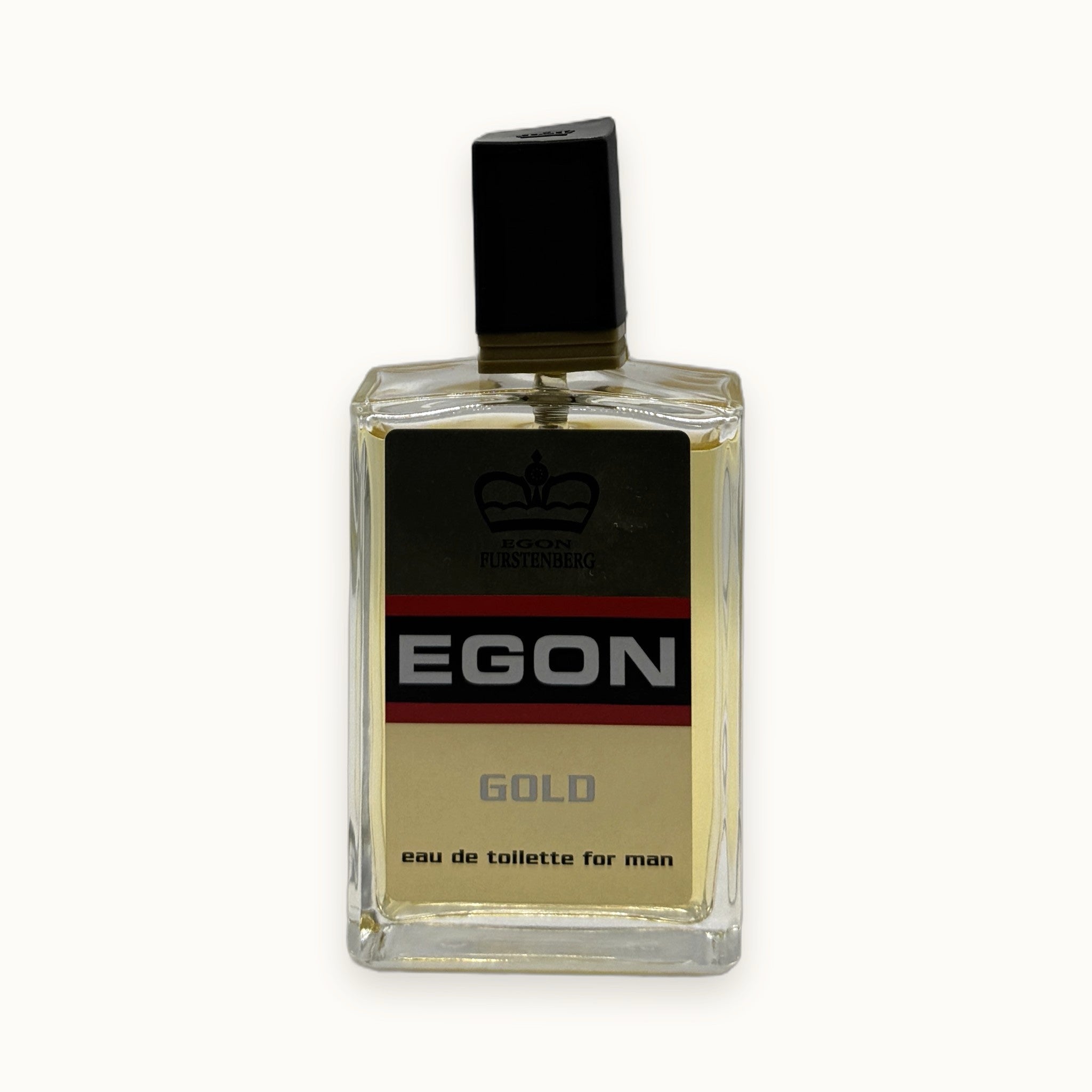 Egon Furstenberg Gold, eau de toilette uomo 100 ml — packshot su fondo crema