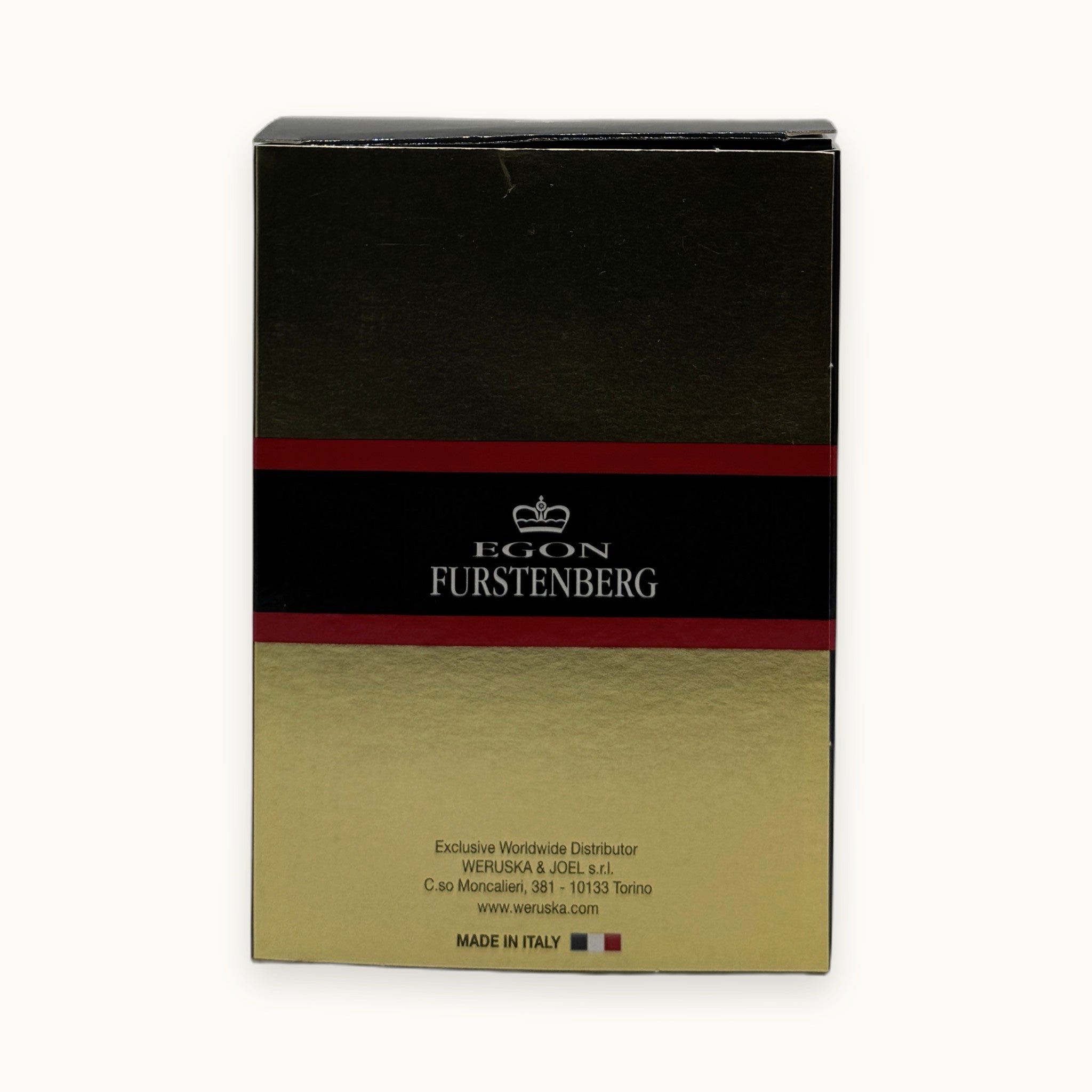 Egon Furstenberg Gold, eau de toilette uomo 100 ml — packshot su fondo crema