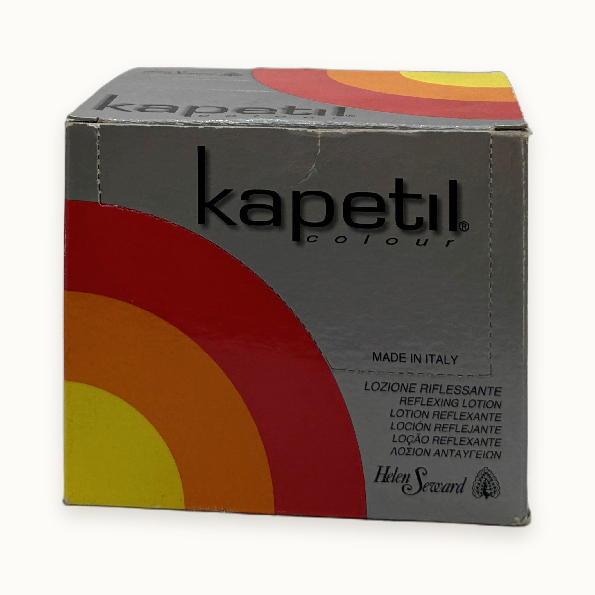 Helen Seward Kapetil, lozione riflessante colore per capelli — packshot su fondo crema