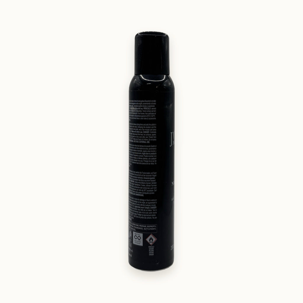 Jvone Milano, asciuga smalto spray nail polish dryer — packshot su fondo crema