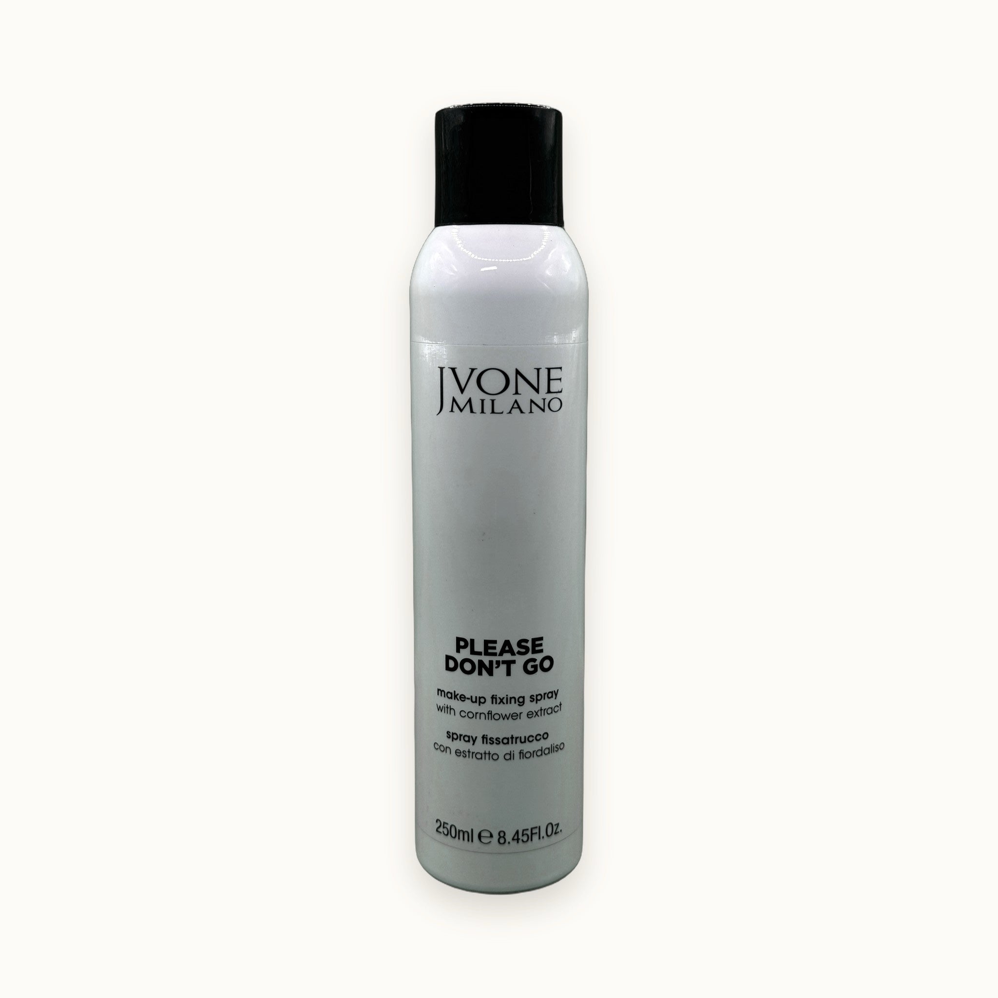 Spray fissatrucco Please Don't Go Jvone Milano flacone 250 ml con fiordaliso