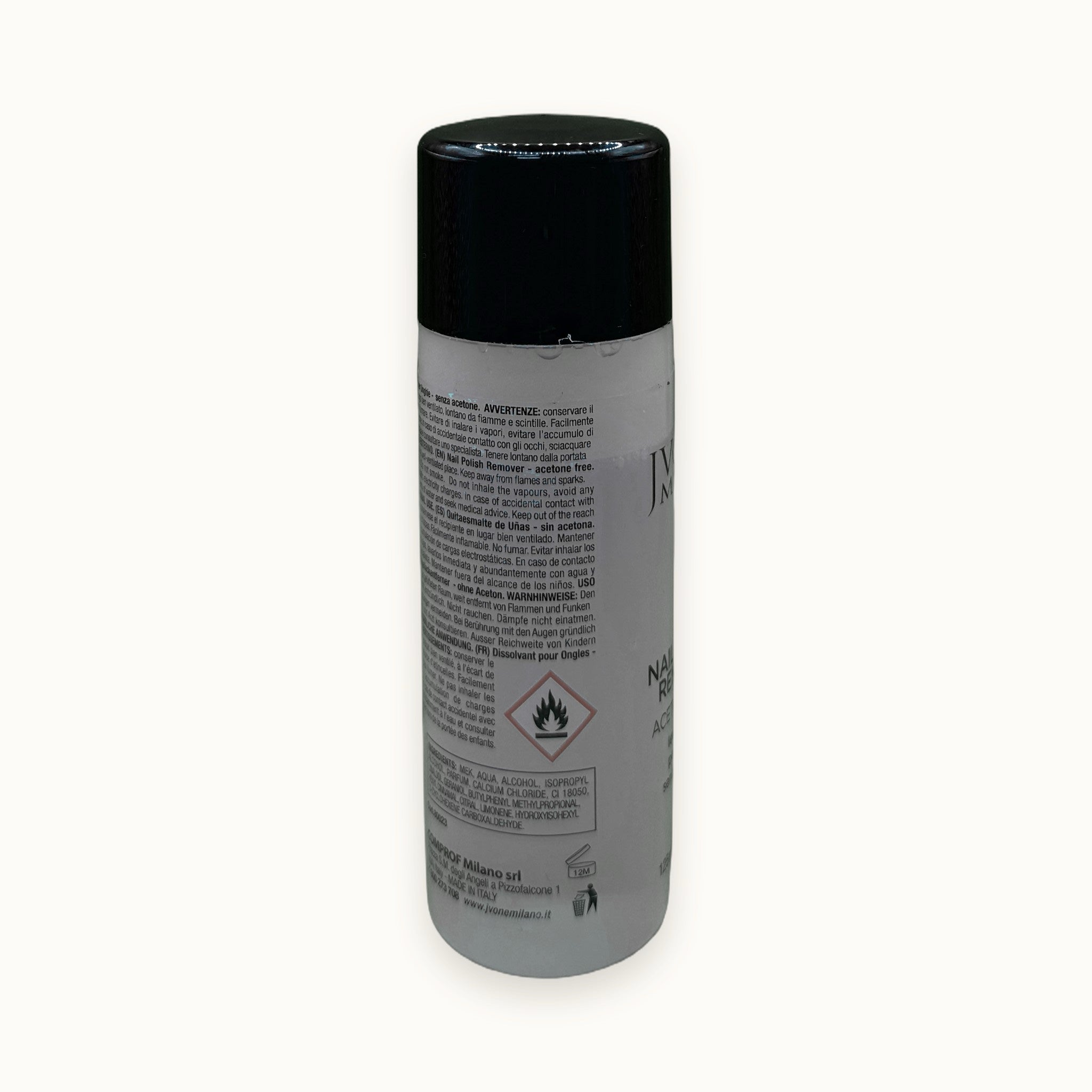 Solvente unghie senza acetone Jvone Milano flacone 120 ml