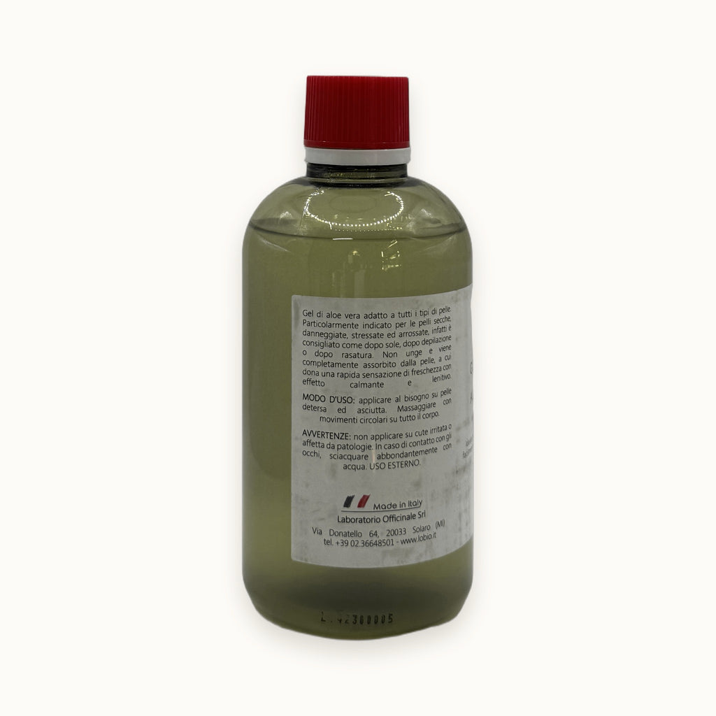 L&O, gel corpo all'aloe vera idratante — packshot su fondo crema