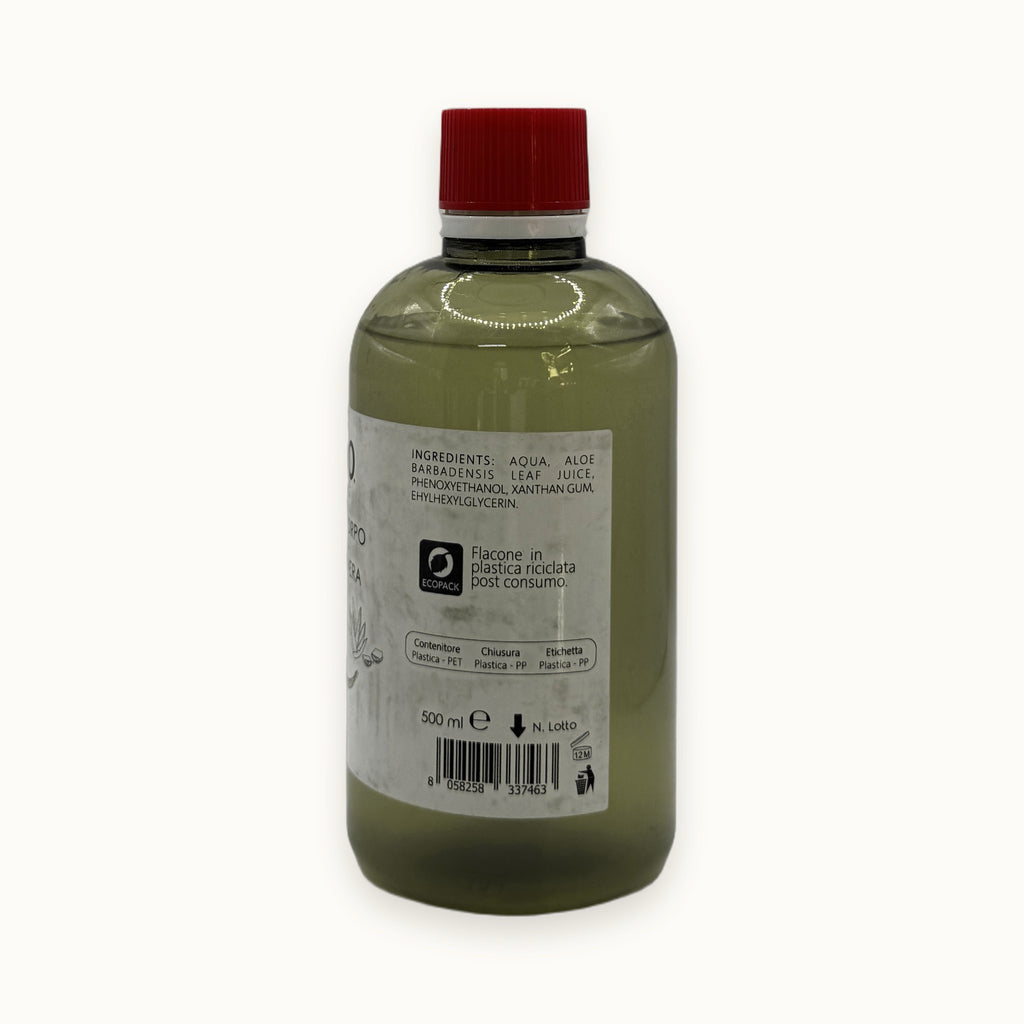 L&O, gel corpo all'aloe vera idratante — packshot su fondo crema