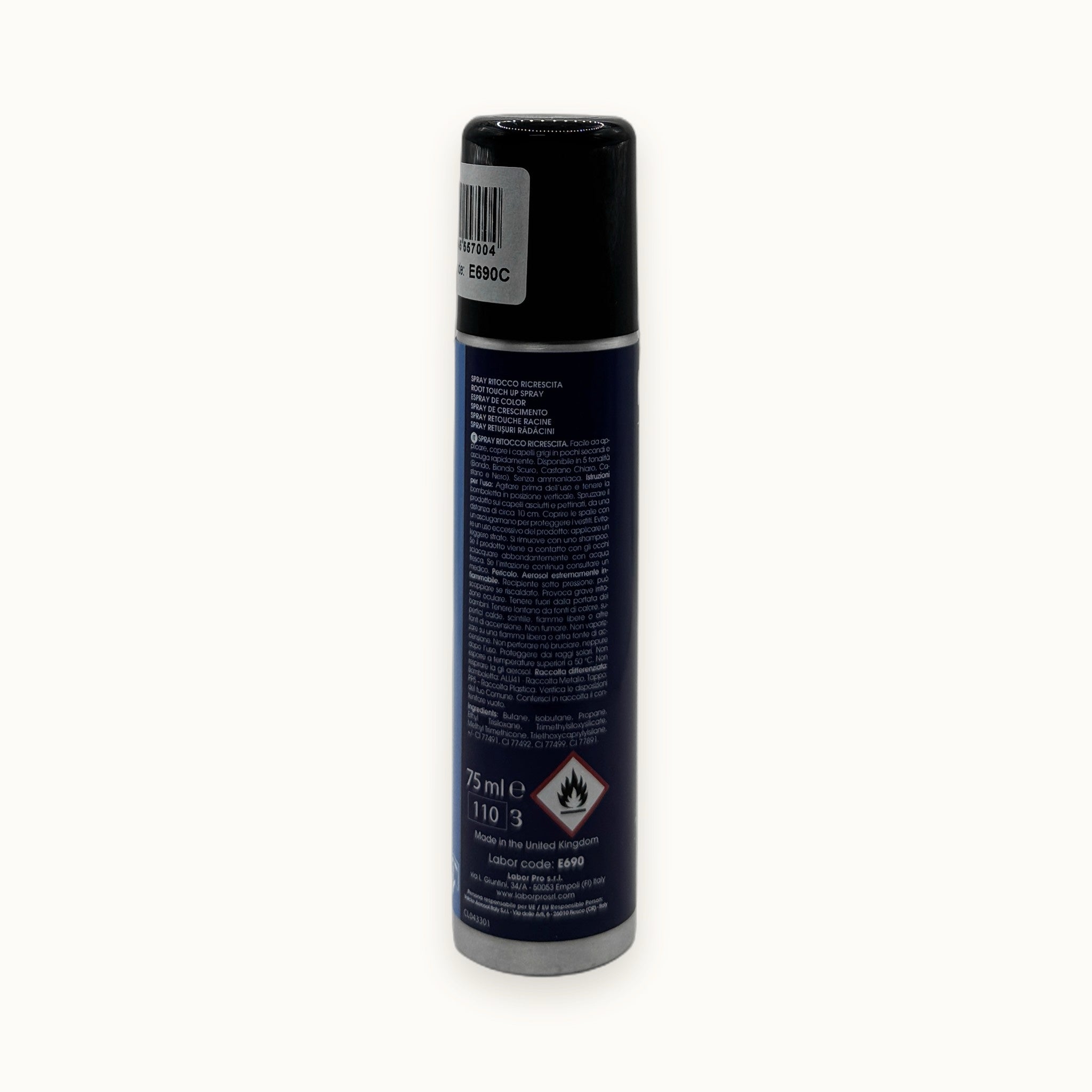 Labor Pro Perfect Touch-Up, spray ritocco radici 75 ml — packshot su fondo crema