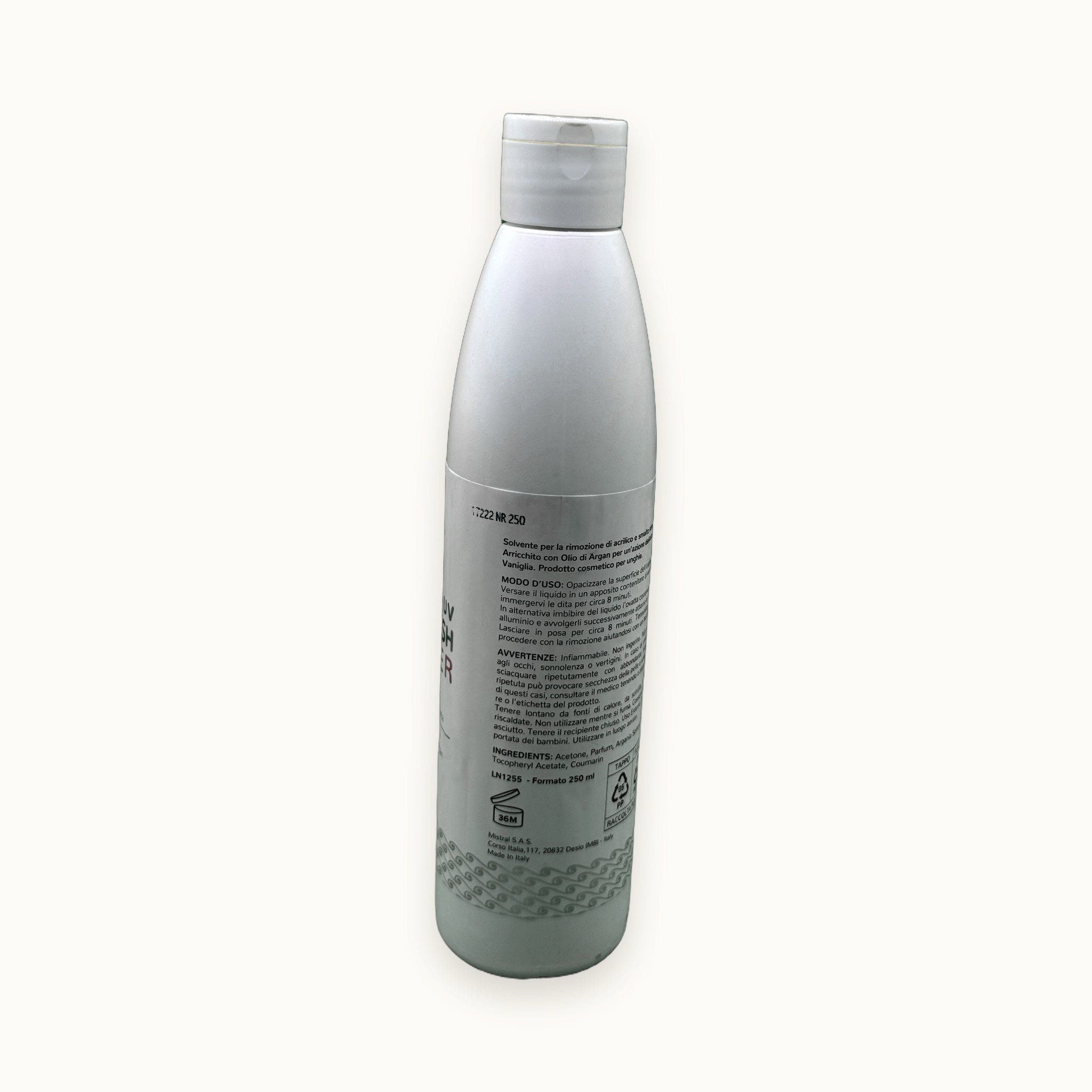 Solvente unghie professionale Lady Nail per gel UV e acrilico flacone 250 ml