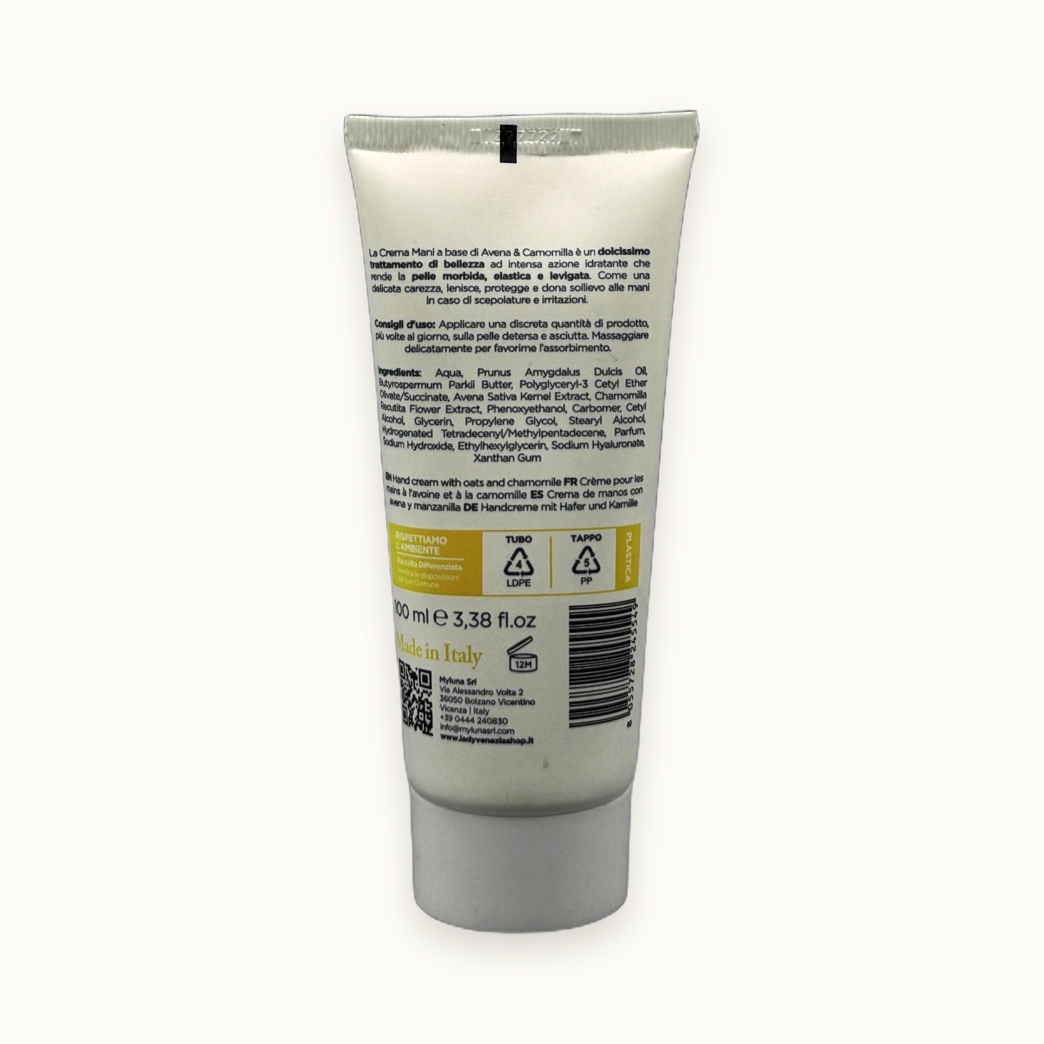 Crema mani nutriente camomilla Lady Venezia tubetto 50 ml