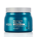 L'Oréal Série Expert Pro-Keratin Refill, maschera ristrutturante capelli danneggiati 500 ml — packshot su fondo crema