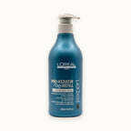 L'Oréal Série Expert Pro-Keratin Refill, shampoo ristrutturante capelli danneggiati 500 ml — packshot su fondo crema