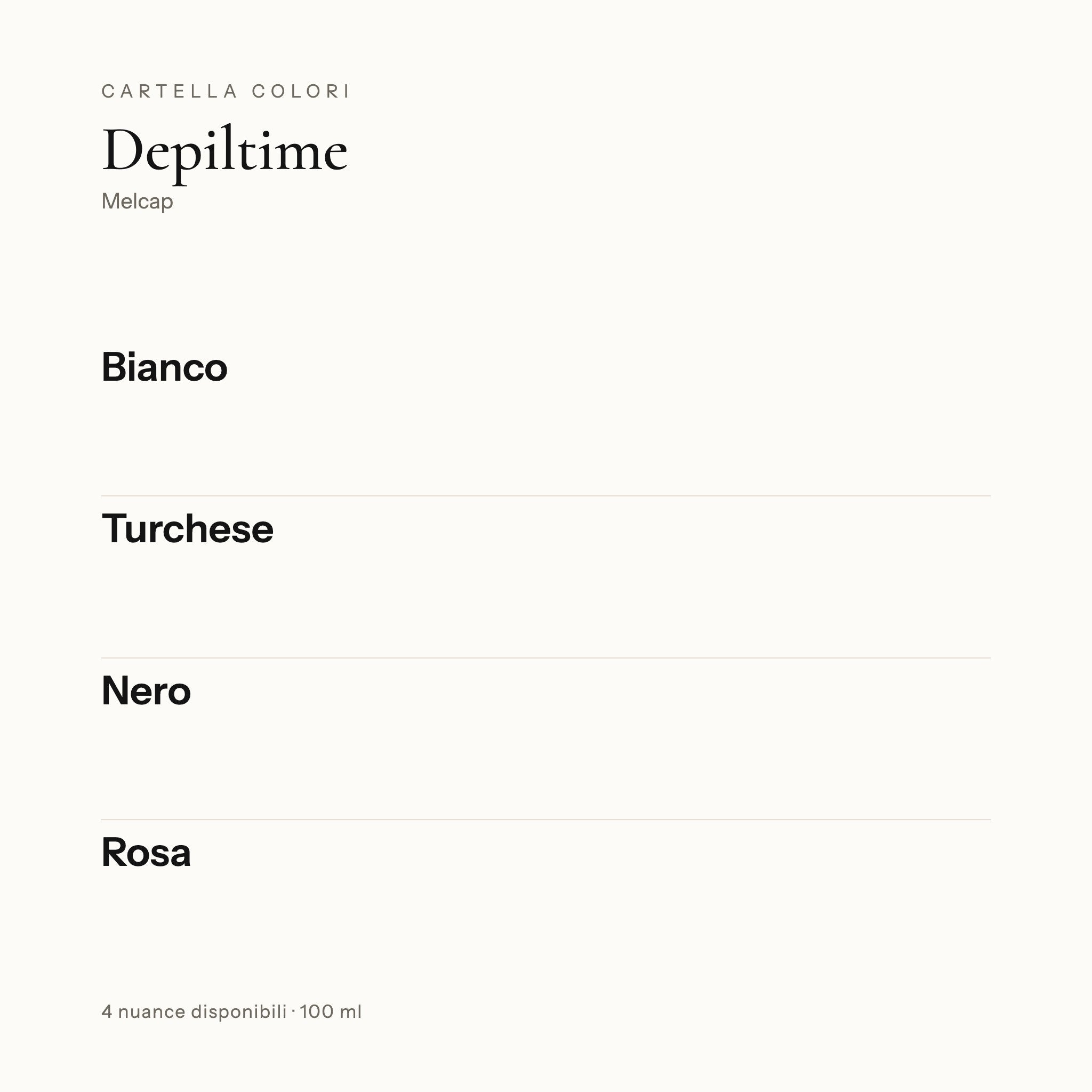 Melcap Depiltime Scaldacera — scatola su fondo crema
