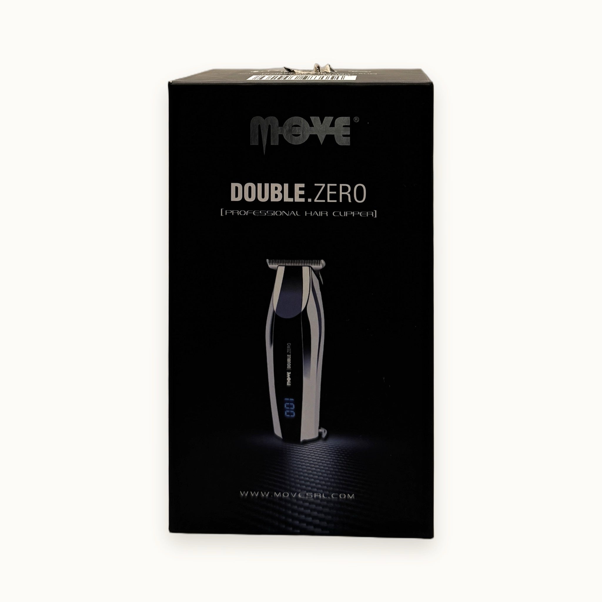 Move Double.Zero, tagliacapelli rifinitore professionale — packshot su fondo crema