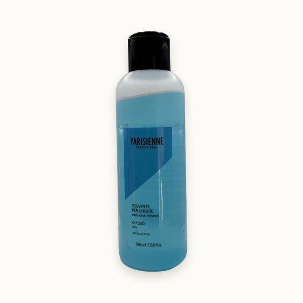 Parisienne Professional, solvente per unghie oleoso senza acetone — packshot su fondo crema