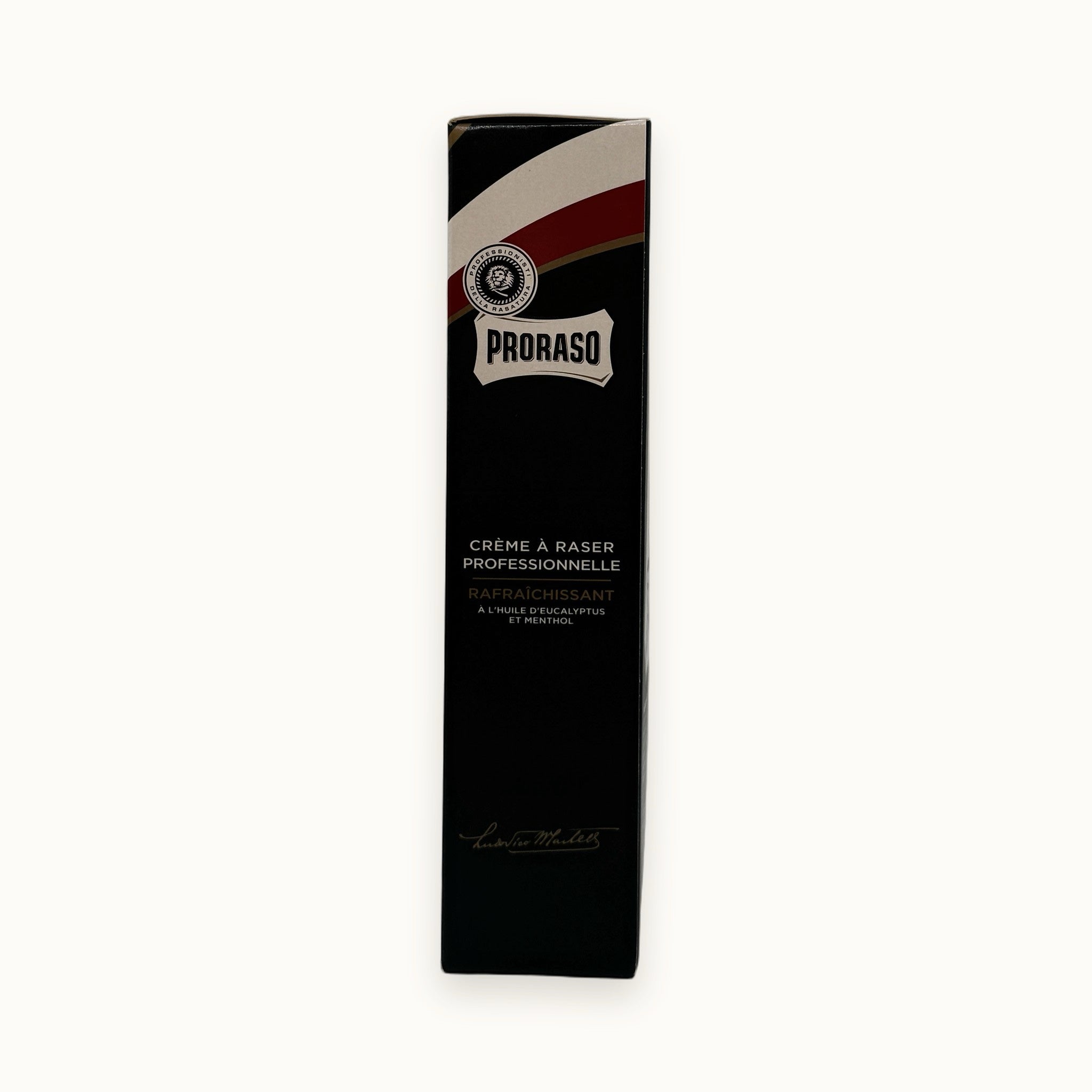 Proraso, crema da barba professionale rinfrescante in tubo 150 ml — packshot su fondo crema