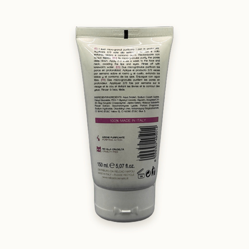 Gel scrub esfoliante corpo albicocca Reload 150 ml con microgranuli naturali