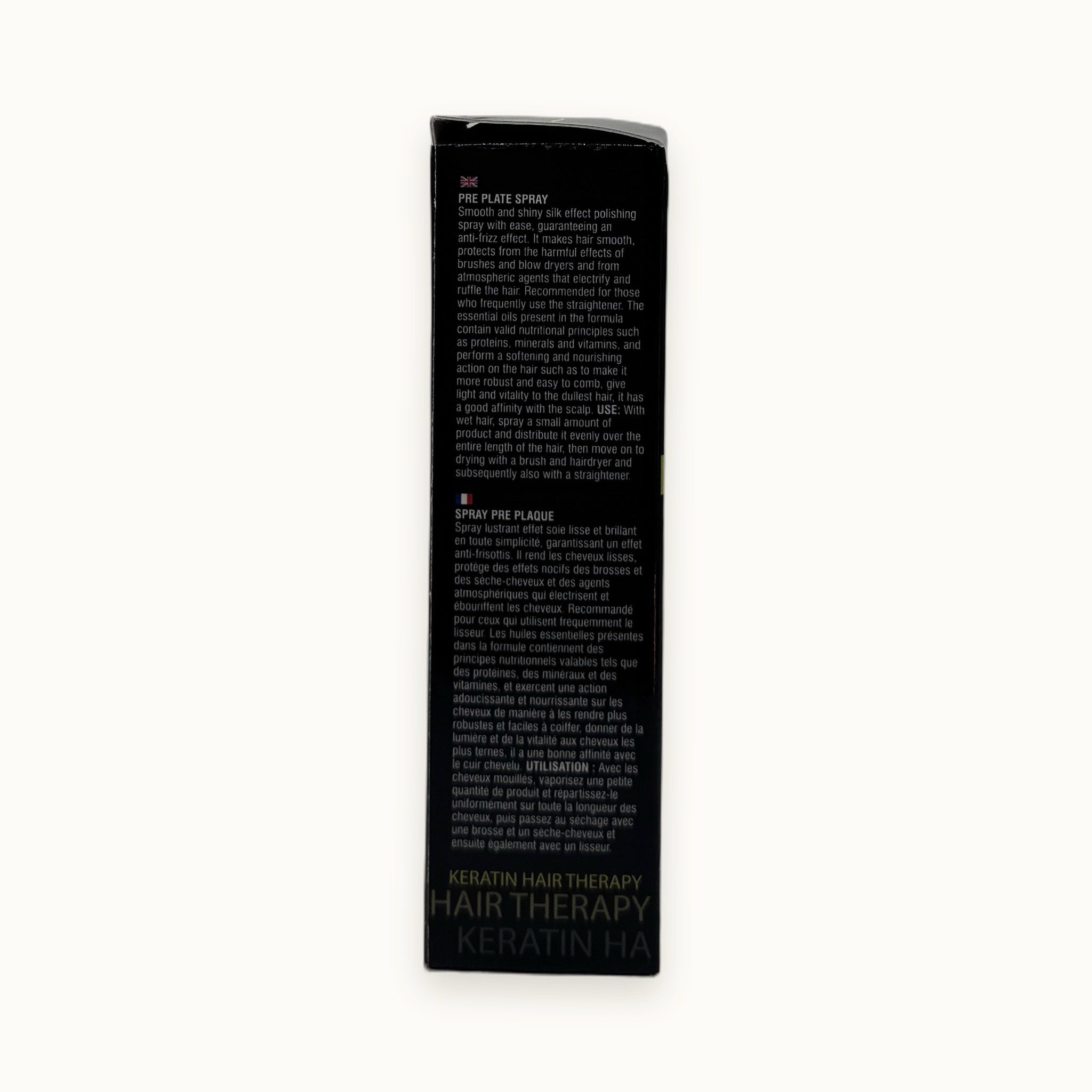 Retinol Complex, spray pre piastra termoprotettore effetto seta 100 ml — packshot su fondo crema