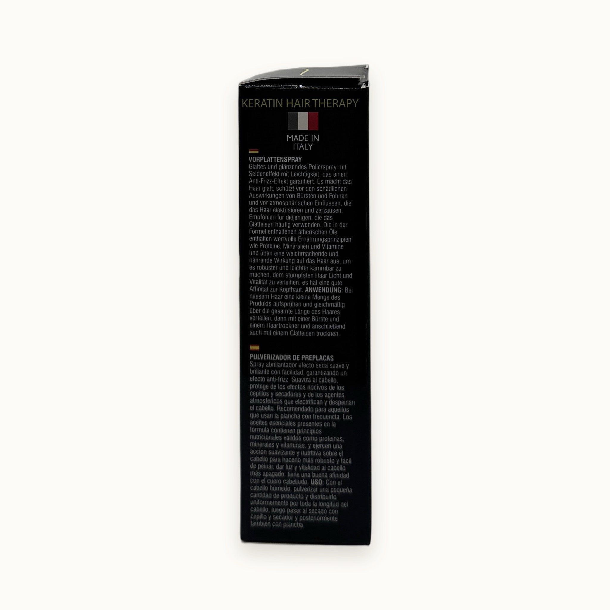 Retinol Complex, spray pre piastra termoprotettore effetto seta 100 ml — packshot su fondo crema