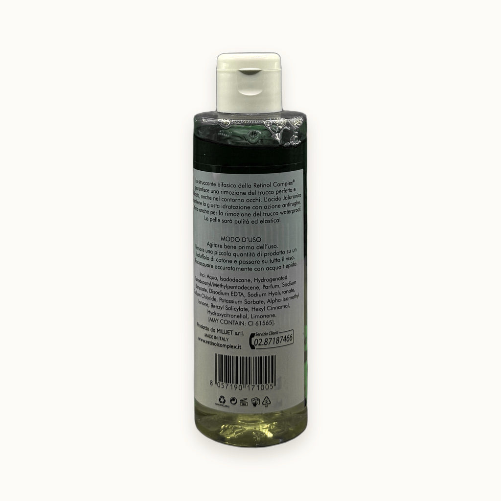 Struccante bifasico viso e occhi Retinol Complex con acido ialuronico 200 ml