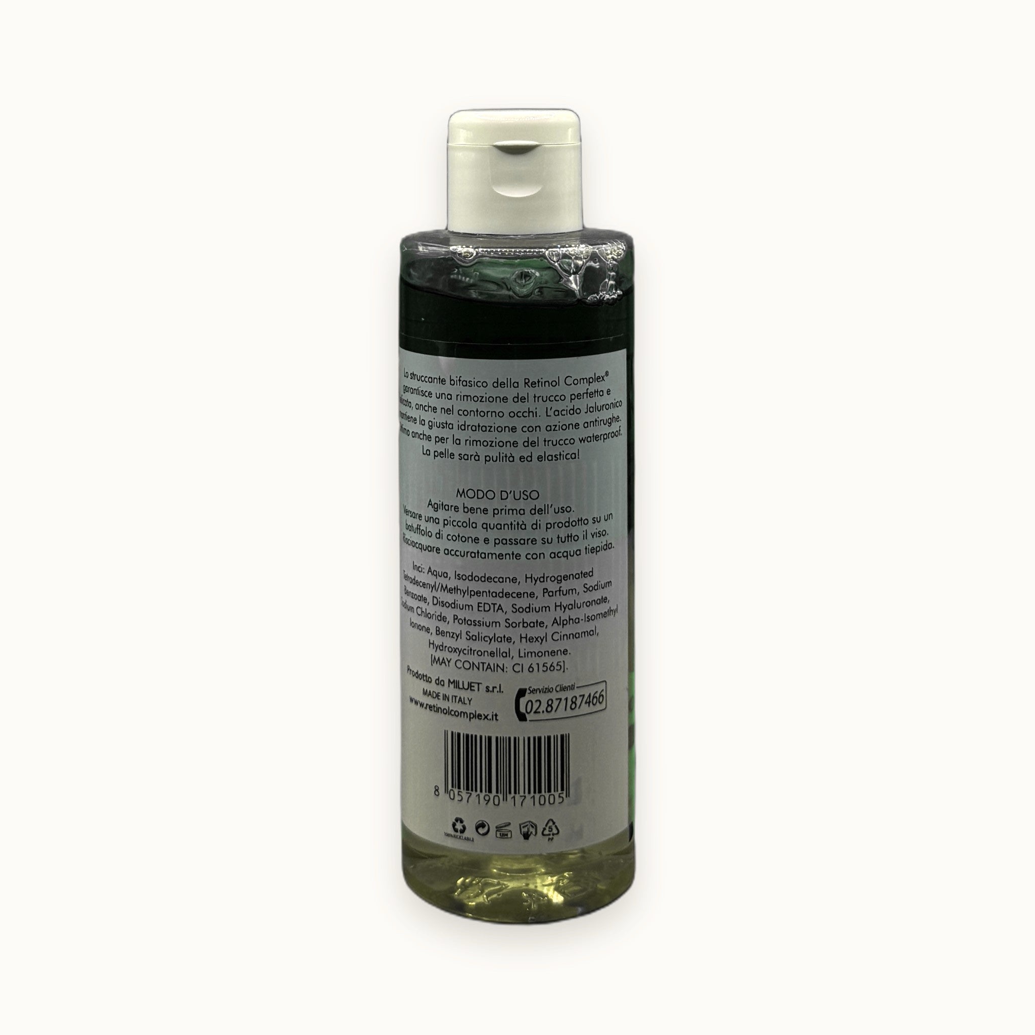 Struccante bifasico viso e occhi Retinol Complex con acido ialuronico 200 ml