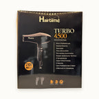 she Turbo 4500, phon asciugacapelli professionale — packshot su fondo crema
