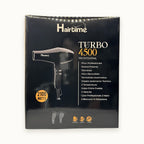 she Turbo 4500, phon asciugacapelli professionale — packshot su fondo crema