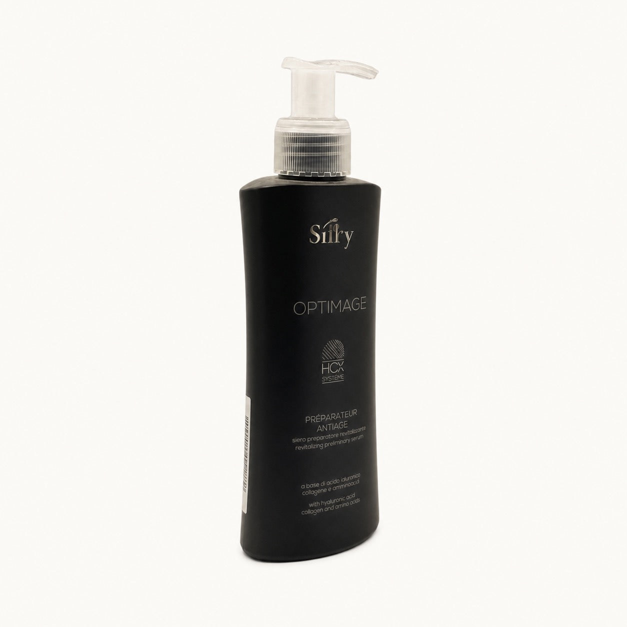 Silky Optimage Préparateur Anti-Âge, siero rivitalizzante capelli 250 ml — packshot su fondo crema