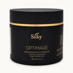 Silky Optimage Renaissance Masque, maschera rigenerante anti-età 250 ml — packshot su fondo crema