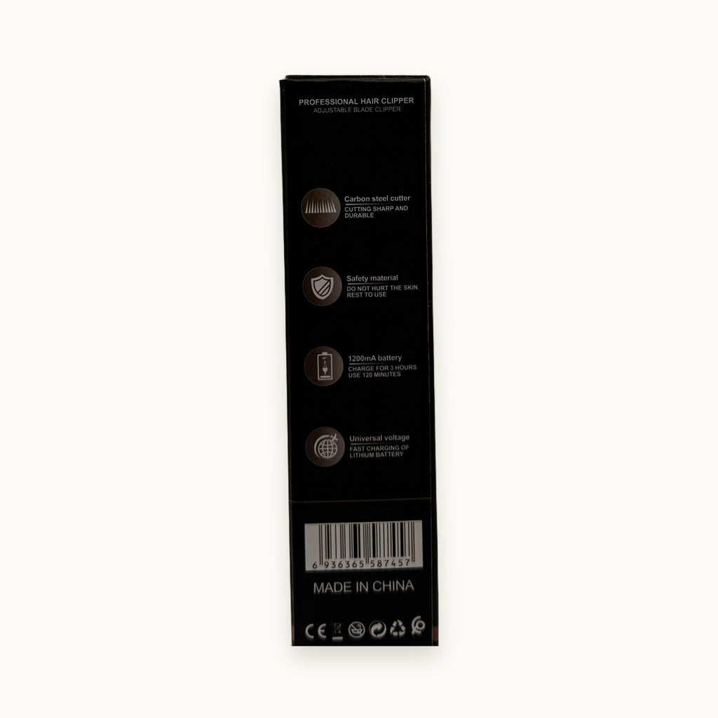 Tagliacapelli professionale ricaricabile TR-88, finitura dorata — packshot su fondo crema